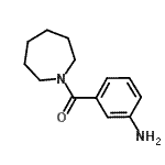 structure of CAS# 401646-91-1, (3-Aminophenyl)(1-Azepanyl)Methanone;(3-aminophenyl)(1-azepanyl)methanone;(3-aminophenyl)(azepan-1-yl)methanone;[3-(1-azepanylcarbonyl)phenyl]amine
