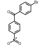 结构式 CAS# 40292-15-7, (4-溴苯基)(4-硝基苯基)甲酮