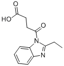 structure of CAS# 402944-83-6, 4-(2-Ethyl-Benzoimidazol-1-Yl)-4-Oxo-Butyric Acid;4-(2-Ethylbenzimidazol-1-Yl)-4-Oxo-Butanoate;4-(2-Ethyl-1-Benzimidazolyl)-4-Oxobutanoate;4-(2-Ethylbenzimidazol-1-Yl)-4-Keto-Butyrate