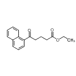 structure of CAS# 40335-93-1, Ethyl 5-(1-Naphthyl)-5-Oxopentanoate;Ethyl 5-(1-naphthyl)-5-oxovalerate