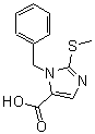 structure of CAS# 403479-30-1, 1-Benzyl-2-(Methylsulfanyl)-1H-Imidazole-5-Carboxylic Acid;1-BENZYL-2-(METHYLSULFANYL)-1H-IMIDAZOLE-5-CARBOXYLICACID;1-Benzyl-2-(methylthio)-1H-imidazole-5-carboxylic acid;2-methylthio-1-benzylimidazole-5-carboxylic acid