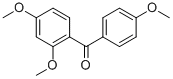 structure of CAS# 4038-15-7, 2,4,4'-Trimethoxybenzophenone;Cds1_000811;Divk1c_001851;(2,4-Dimethoxyphenyl)(4-Methoxyphenyl)Methanone