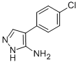 结构式 CAS# 40545-65-1, 4-(4-氯-苯基)-2H-吡唑-3-胺