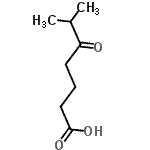 结构式 CAS# 40564-61-2, 6-甲基-5-氧代庚酸