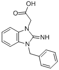 structure of CAS# 40783-87-7, (3-Benzyl-2-Imino-2,3-Dihydro-Benzoimidazol-1-Yl)-Acetic Acid;2-[2-Amino-3-(Phenylmethyl)-1-Benzimidazol-3-Iumyl]Acetate;2-[2-Amino-3-(Benzyl)Benzimidazol-3-Ium-1-Yl]Acetate;2-[2-Amino-3-(Phenylmethyl)Benzimidazol-3-Ium-1-Yl]Ethanoate