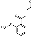 structure of CAS# 40877-17-6, 4-Chloro-1-(2-Methoxyphenyl)-1-Butanone;4-Chloro-1-(2-methoxyphenyl)-1-oxobutane