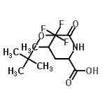 structure of CAS# 409333-67-1, 5,5,5-Trifluoro-N-{[(2-Methyl-2-Propanyl)Oxy]Carbonyl}Leucine;2-tert-Bu<wbr>toxycarbo<wbr>nylamino-<wbr>5,5,5-tri<wbr>fluoro-4-<wbr>methyl-pe<wbr>ntanoic a<wbr>cid;Boc-5,5,5-trifluoro-DL-leucine;Boc-D,L-5,5,5-trifluoroleucine