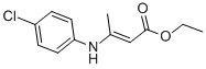 结构式 CAS# 41014-75-9, 3-(4-氯苯胺基)巴豆酸乙酯