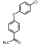 结构式 CAS# 41150-48-5, 1-[4-(4-氯苯氧基)苯基]乙酮