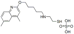 CAS#: 41287-41-6， 2-[5-(4,6-Dimethyl-2-Quinolyloxy)Pentyl]Aminoethanethiol Sulfate