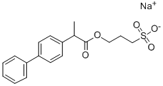 CAS#: 41363-50-2， Sodium 3-[2-(4-phenylphenyl)propanoyloxy]propane-1-sulfonate