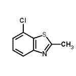 structure of CAS# 4146-25-2, 7-Chloro-2-Methyl-1,3-Benzothiazole;7-chloro-2-methylbenzo[d]thiazole