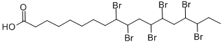 structure of CAS# 4167-08-2, 9,10,12,13,15,16-Hexabromooctadecanoic acid;9,10,12,13,15,16-Hexabromostearic Acid;Nsc26990