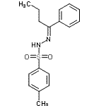结构式 CAS# 41780-81-8, 4-甲基-N'-[(1E)-1-苯基丁亚基]苯磺酰肼