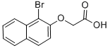 structure of CAS# 41791-59-7, (1-Bromo-Naphthalen-2-Yloxy)-Acetic Acid;2-[(1-Bromo-2-Naphthyl)Oxy]Acetate;2-(1-Bromonaphthalen-2-Yl)Oxyethanoate;Zinc00096485