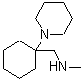 结构式 CAS# 41805-50-9, N-甲基-1-[1-(1-哌啶基)环己基]甲胺