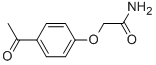 structure of CAS# 42017-88-9, 2-(4-Acetylphenoxy)Acetamide;2-(4-Ethanoylphenoxy)Ethanamide;Zinc00269428;Ak-968/15359261
