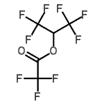 结构式 CAS# 42031-15-2, 1,1,1,3,3,3-六氟-2-丙基三氟乙酸盐