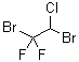 结构式 CAS# 421-36-3, 1,2-二溴-1-氯-2,2-二氟乙烷