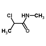 structure of CAS# 42275-47-8, 2-Chloro-N-Methylpropanamide;MFCD07345516