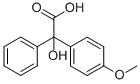 结构式 CAS# 4237-50-7, 2-羟基-2-(4-甲氧基苯基)-2-苯基-乙酸