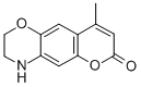 structure of CAS# 424817-15-2, 9-Methyl-3,4-Dihydro-2H-Pyrano[6,5-g][1,4]Benzoxazin-7-One;Bim-0008201.P001;Zinc00286910;St5011972