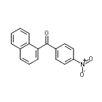 structure of CAS# 42495-51-2, 1-Naphthyl(4-Nitrophenyl)Methanone;1-Naphthyl-4-nitrophenyl ketone;MFCD03841018