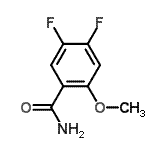 structure of CAS# 425702-23-4, 4,5-Difluoro-2-Methoxybenzamide;MFCD06660345