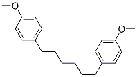 structure of CAS# 4280-58-4, 1-Methoxy-4-[6-(4-Methoxyphenyl)Hexyl]Benzene;Nsc22677