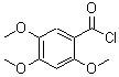 structure of CAS# 42833-66-9, 2,4,5-Trimethoxybenzoyl Chloride;2,4,5-Trimethoxy-benzoyl chloride;2,4,5-Trimethoxybenzoyl chloride;TL8006528