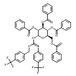 structure of CAS# 428816-48-2, 2,3,4,6-Tetra-O-Benzoyl-1-O-[(Z)-{[4-(Trifluoromethyl)Benzyl]Sulfanyl}{[4-(Trifluoromethyl)Phenyl]Imino}Methyl]-alpha-D-Glucopyranose;2,3,4,6-T<wbr>etra-O-be<wbr>nzoyl-α-D<wbr>-glucopyr<wbr>anosyl p-<wbr>Trifluoro<wbr>methylben<wbr>zylthio-N<wbr>-(p-trifl<wbr>uoromethy<wbr>lphenyl)f<wbr>ormimidate