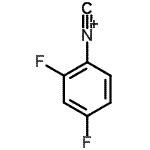 structure of CAS# 428818-83-1, 2,4-Difluoro-1-Isocyanobenzene;2,4-Difluorophenylisocyanide;2,4-Difluorphenylisocyanide;BENZENE,2,4-DIFLUORO-1-ISOCYANO-