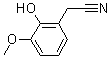 结构式 CAS# 42973-56-8, 2-羟基-3-甲氧基-苯乙腈