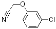 structure of CAS# 43111-32-6, 2-(3-Chlorophenoxy)-Acetonitrile;2-(3-Chlorophenoxy)Ethanenitrile;Zinc02146978;3-Chlorophenoxyacetonitrile