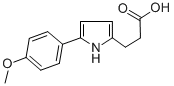 结构式 CAS# 431987-06-3, 3-[5-(4-甲氧基-苯基)-1H-吡咯-2-基]-丙酸