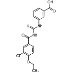 CAS#: 433691-61-3， 3-{[(3-Chloro-4-Ethoxybenzoyl)Carbamothioyl]Amino}Benzoic Acid