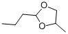 structure of CAS# 4352-99-2, 2-Propyl-4-Methyl-1,3-Dioxolane;St5409409;2-Propyl-4-Methyl-1,3-Dioxolane;1,3-Dioxolane, 4-Methyl-2-Propyl, Trans