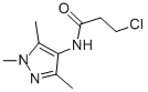 结构式 CAS# 435341-85-8, 3-氯-N-(1,3,5-三甲基-1H-吡唑-4-基)-丙酰胺