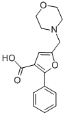 结构式 CAS# 435341-95-0, 5-吗啉-4-基甲基-2-苯基-呋喃-3-羧酸