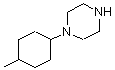structure of CAS# 435345-42-9, 1-(4-Methylcyclohexyl)Piperazine;1-(4-METHYL-CYCLOHEXYL)-PIPERAZINE