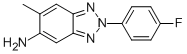 structure of CAS# 436086-84-9, 2-(4-Fluoro-Phenyl)-6-Methyl-2H-Benzotriazol-5-Yl-Amine;2-(4-Fluorophenyl)-6-Methyl-Benzotriazol-5-Amine;2-(4-Fluorophenyl)-6-Methyl-5-Benzotriazolamine;[2-(4-Fluorophenyl)-6-Methyl-Benzotriazol-5-Yl]Amine