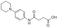结构式 CAS# 436086-97-4, N-(4-哌啶-1-基-苯基)-琥珀酰胺酸