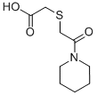 结构式 CAS# 436087-13-7, (2-氧代-2-哌啶-1-基-乙基巯基)-乙酸