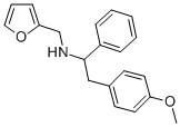 structure of CAS# 436087-18-2, Furan-2-Ylmethyl-[2-(4-Methoxy-Phenyl)-1-Phenyl-Ethyl]-Amine;2-Furylmethyl-[(1S)-2-(4-Methoxyphenyl)-1-Phenyl-Ethyl]Ammonium;2-Furylmethyl-[(1S)-2-(4-Methoxyphenyl)-1-Phenylethyl]Ammonium;Furan-2-Ylmethyl-[(1S)-2-(4-Methoxyphenyl)-1-Phenyl-Ethyl]Azanium