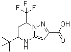 structure of CAS# 436088-41-4, 5-(2-Methyl-2-Propanyl)-7-(Trifluoromethyl)-4,5,6,7-Tetrahydropyrazolo[1,5-a]Pyrimidine-2-Carboxylic Acid;5- tert -Butyl-7-trifluoromethyl-4,5,6,7-tetrahydr;5- tert -<wbr>Butyl-7-t<wbr>rifluorom<wbr>ethyl-4,5<wbr>,6,7-tetr<wbr>ahydro-py<wbr>razolo[1,<wbr>5- a ]pyr<wbr>imidine-2<wbr>-carboxyl<wbr>ic acid;5-(tert-b<wbr>utyl)-7-(<wbr>trifluoro<wbr>methyl)-4<wbr>,5,6,7-te<wbr>trahydrop<wbr>yrazolo[1<wbr>,5-a]pyri<wbr>midine-2-<wbr>carboxyli<wbr>c acid