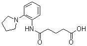 结构式 CAS# 436088-74-3, 4-[(2-吡咯烷-1-基苯基)氨基甲酰]丁酸