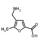 结构式 CAS# 436088-95-8, 4-(氨基甲基)-5-甲基-2-糠酸