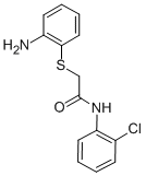 structure of CAS# 436094-41-6, 2-(2-Amino-Phenylsulfanyl)-N-(2-Chloro-Phenyl)-Acetamide;2-[(2-Aminophenyl)Thio]-N-(2-Chlorophenyl)Acetamide;2-(2-Aminophenyl)Sulfanyl-N-(2-Chlorophenyl)Ethanamide;St5275413
