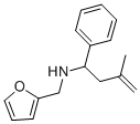 structure of CAS# 436096-86-5, Furan-2-Ylmethyl-(3-Methyl-1-Phenyl-But-3-Enyl)-Amine;2-Furylmethyl-[(1S)-3-Methyl-1-Phenyl-But-3-Enyl]Ammonium;2-Furylmethyl-[(1S)-3-Methyl-1-Phenylbut-3-Enyl]Ammonium;Furan-2-Ylmethyl-[(1S)-3-Methyl-1-Phenyl-But-3-Enyl]Azanium