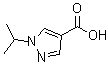 structure of CAS# 436096-96-7, 1-(1-Methylethyl)-1H-Pyrazole-4-Carboxylicacid;1-Isopropylpyrazole-4-Carboxylate;1-Isopropyl-4-Pyrazolecarboxylate;Zinc00279972